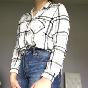 Black and White Flannel from American Eagle